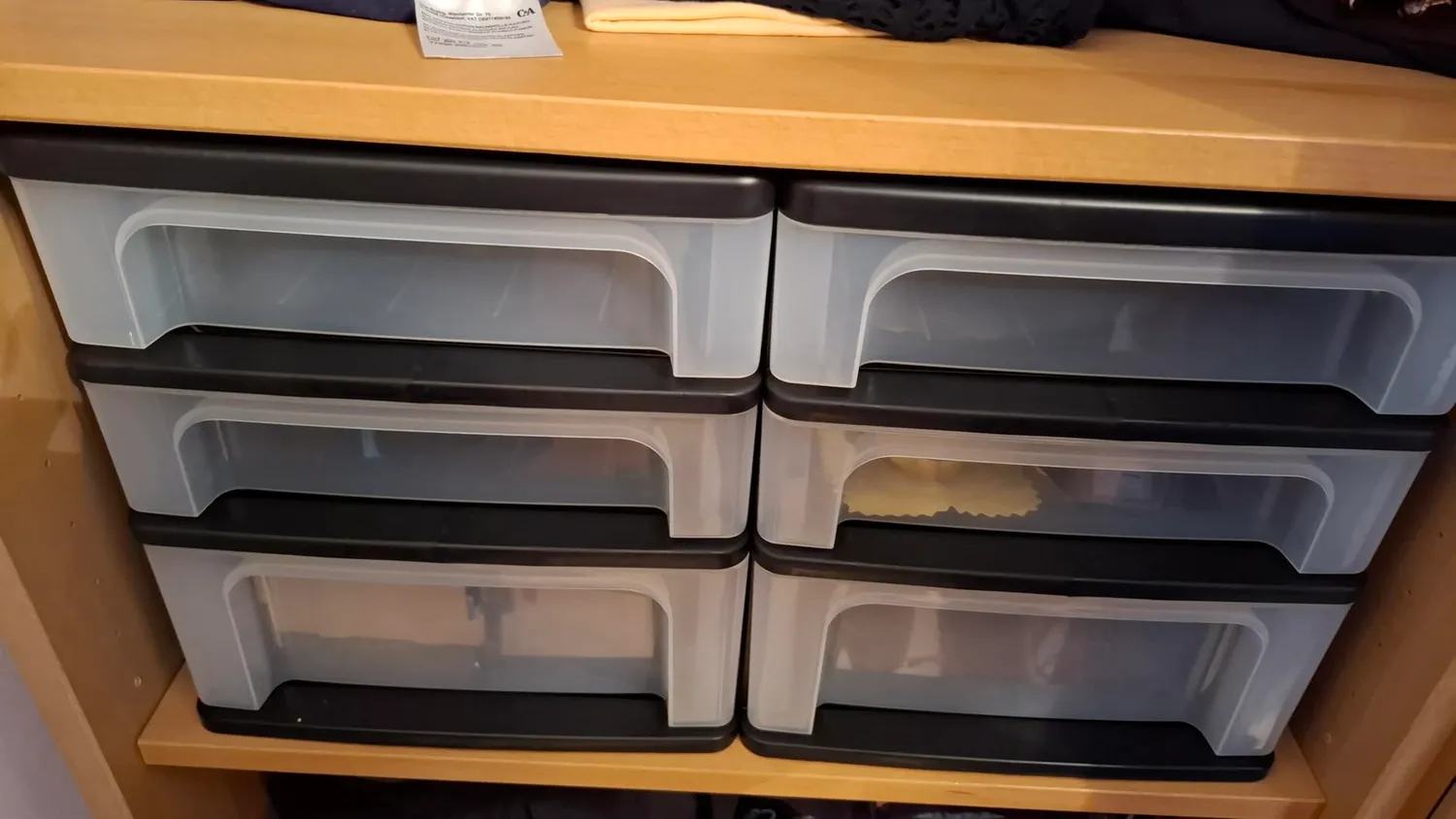 Iris Ohyama Organizer Chest OCH-2021 Schubladenbox Schwarz Mix A4