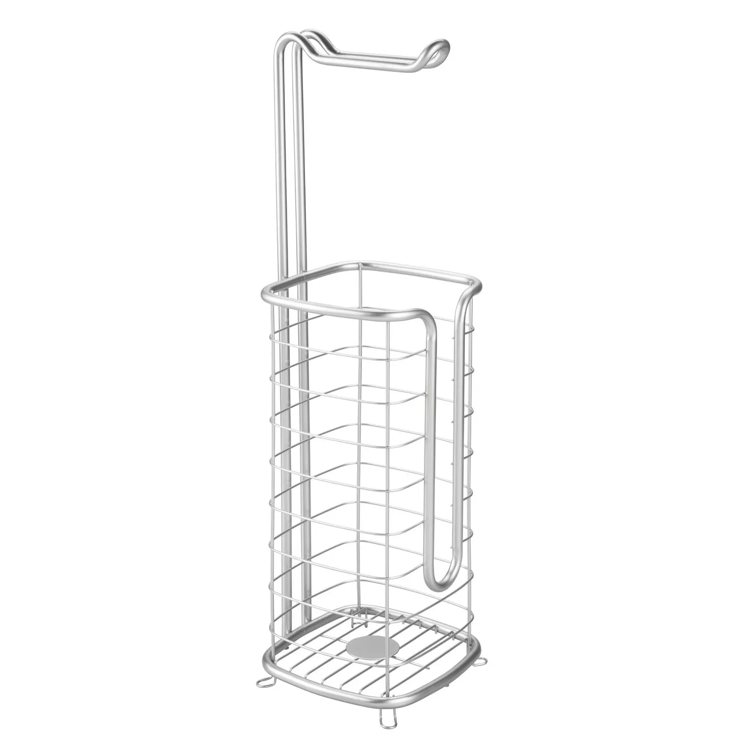 mDesign 06654 Toilettenpapierhalter freistehend silber