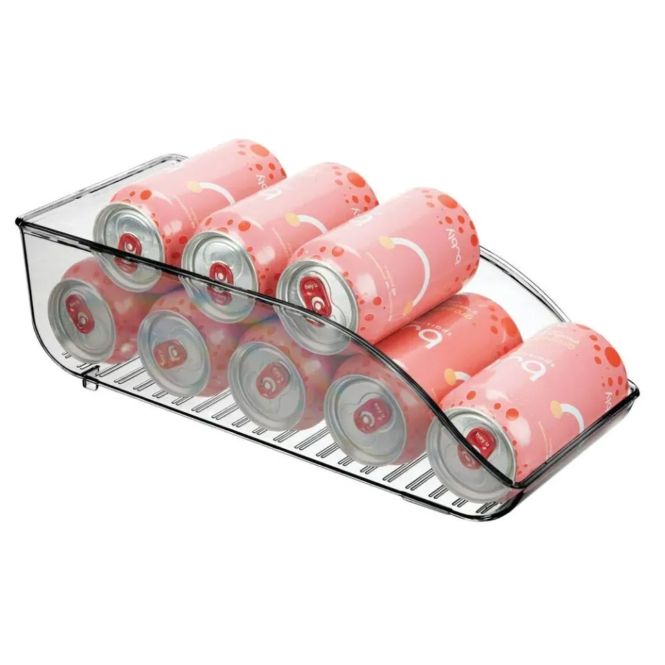mDesign Dosenhalter Kühlschrank Organizer 9 Dosen rauchgrau