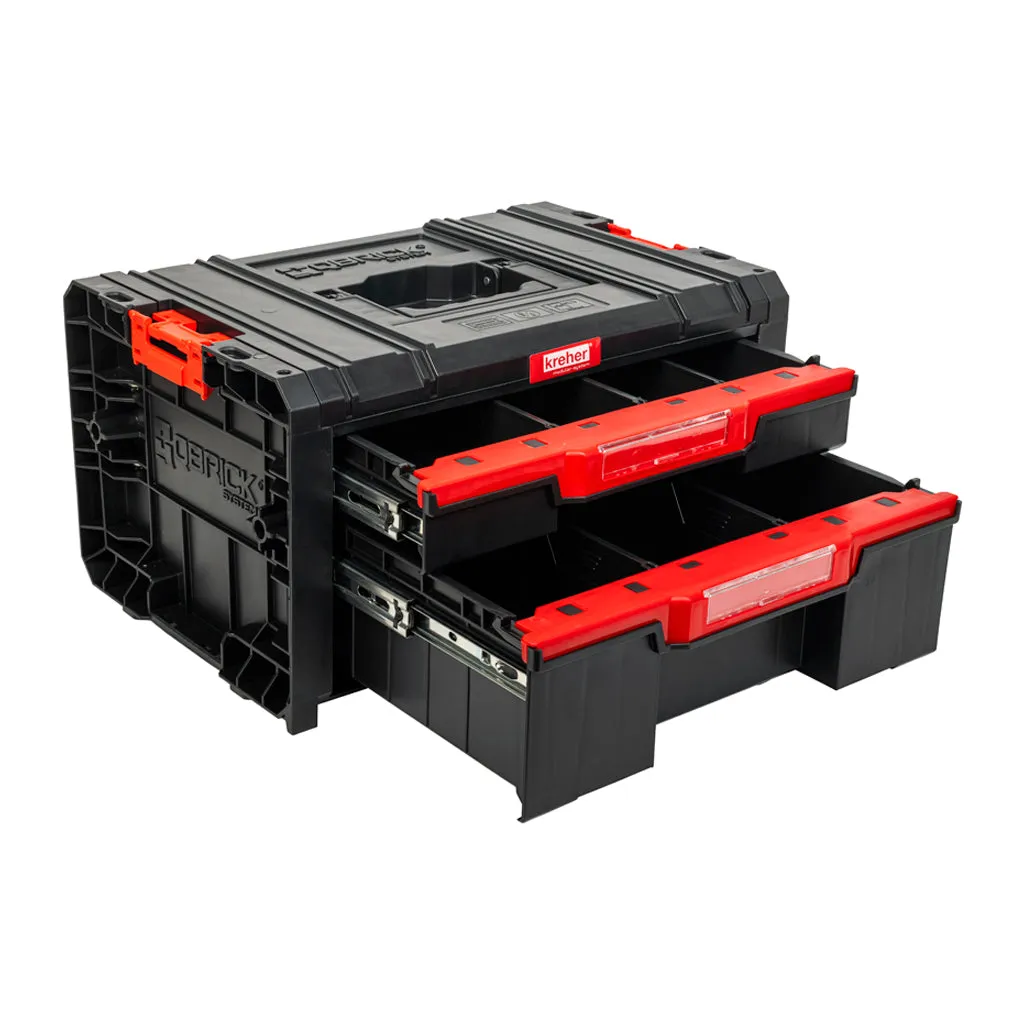 Kreher Q-Brick Werkstattwagen Cart Trolley 38 Liter modular