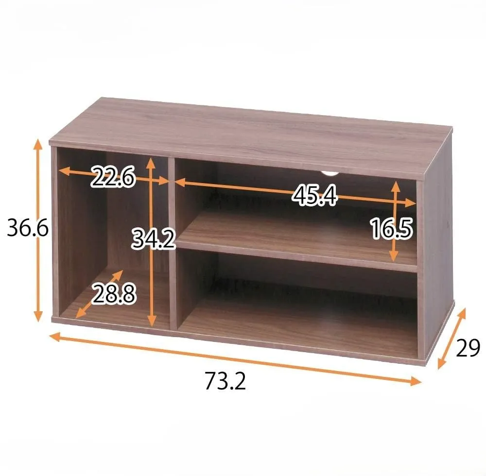 Iris Ohyama MDB-3S TV-Schrank Braun Holz 73 cm