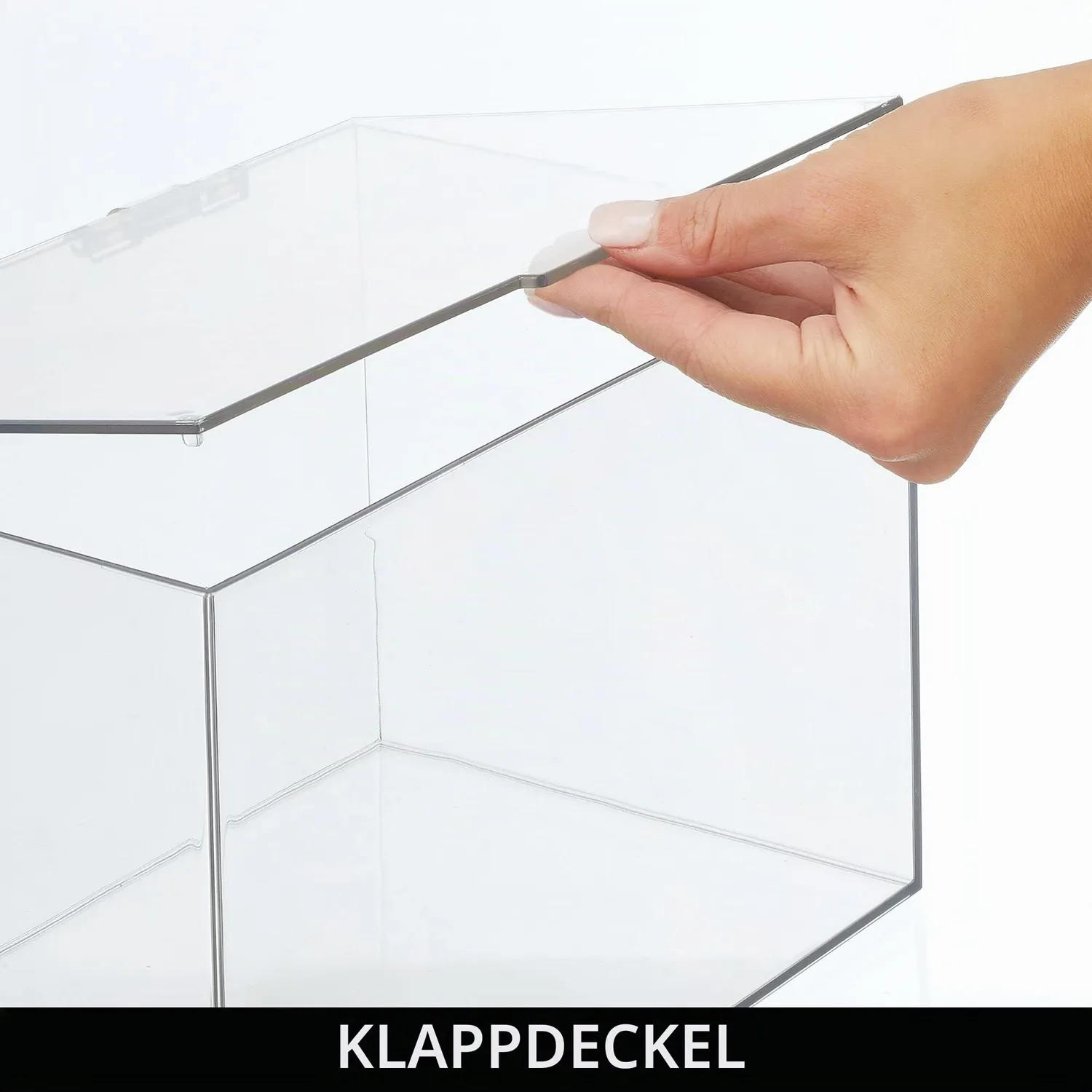 mDesign Kosmetik Organizer Box durchsichtig 1er
