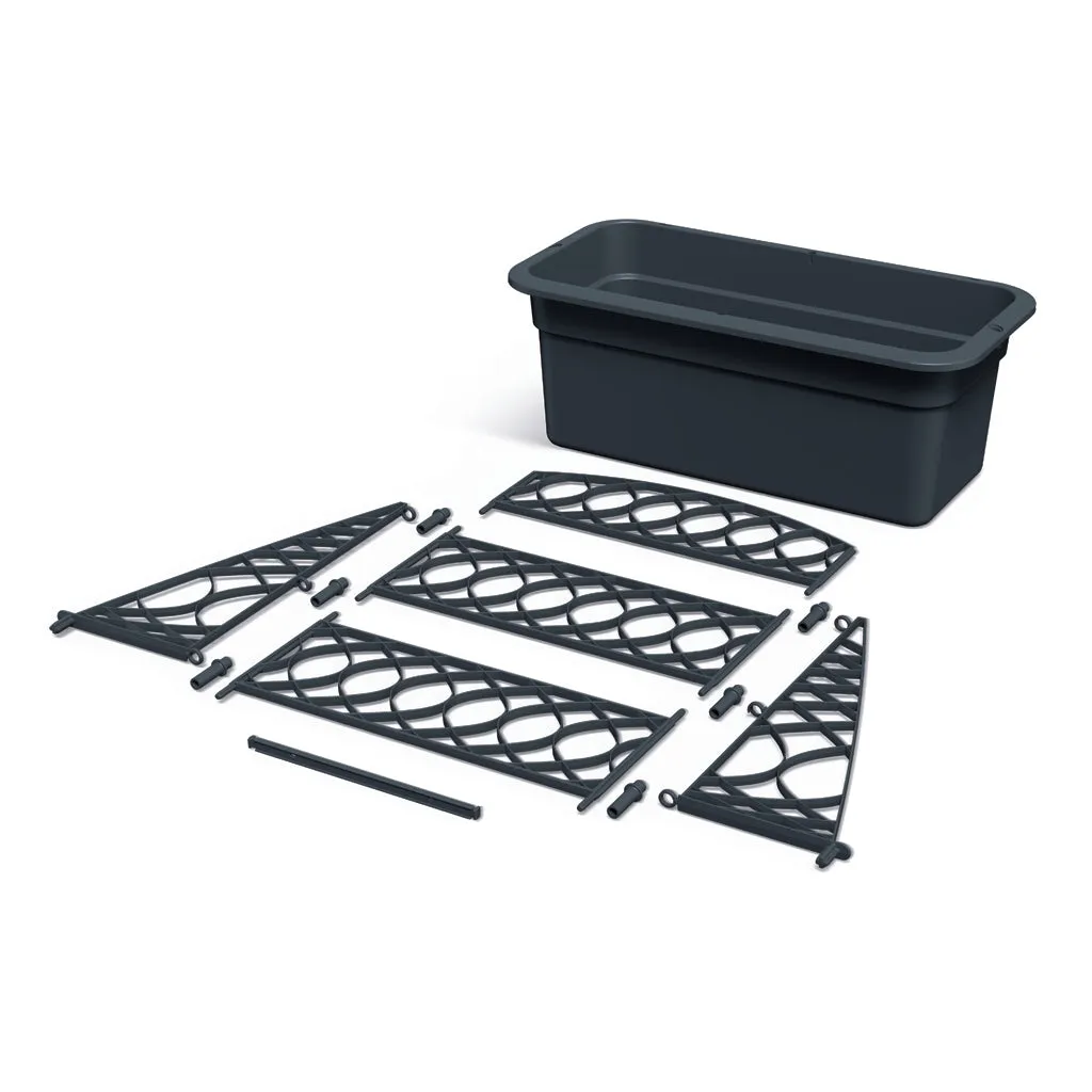 Kreher Bloomie Spalier Pflanzkasten Anthrazit 1er Set