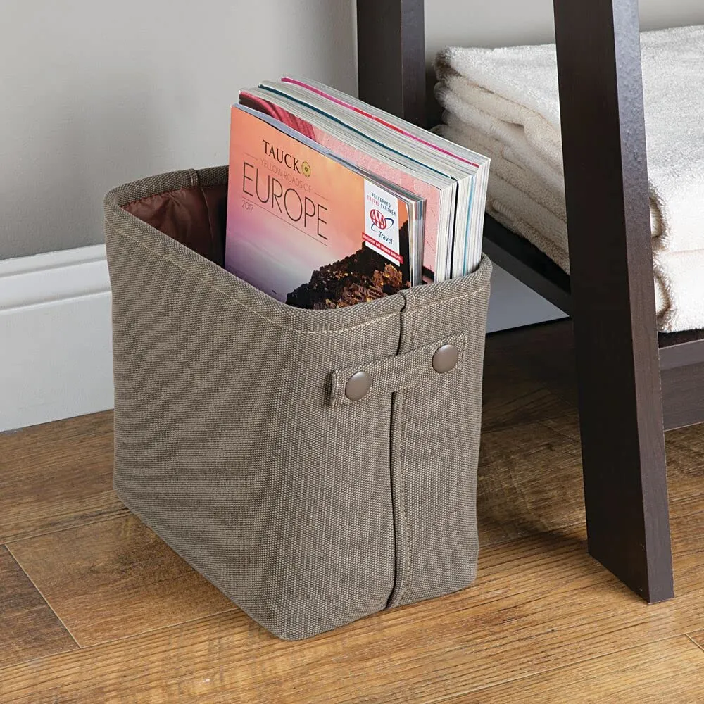 M Design Aufbewahrungskorb Baumwolle Espresso 26,7 cm beschichtet