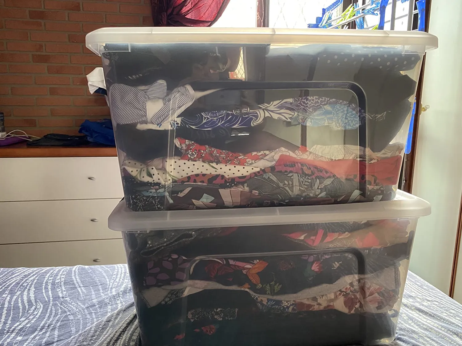 Iris Ohyama NTB-45 Box 45L Klar mit Deckel 2er Set