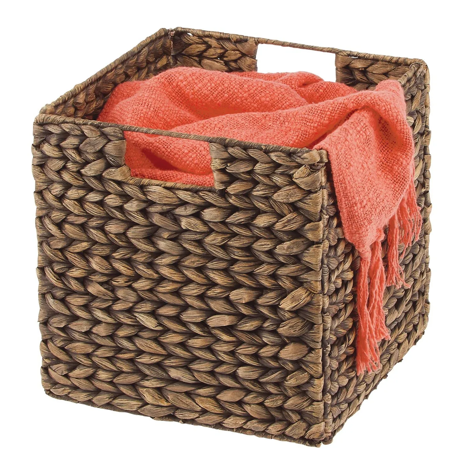 mDesign Aufbewahrungskorb Wasserhyazinthe 2er Set 26,7 cm