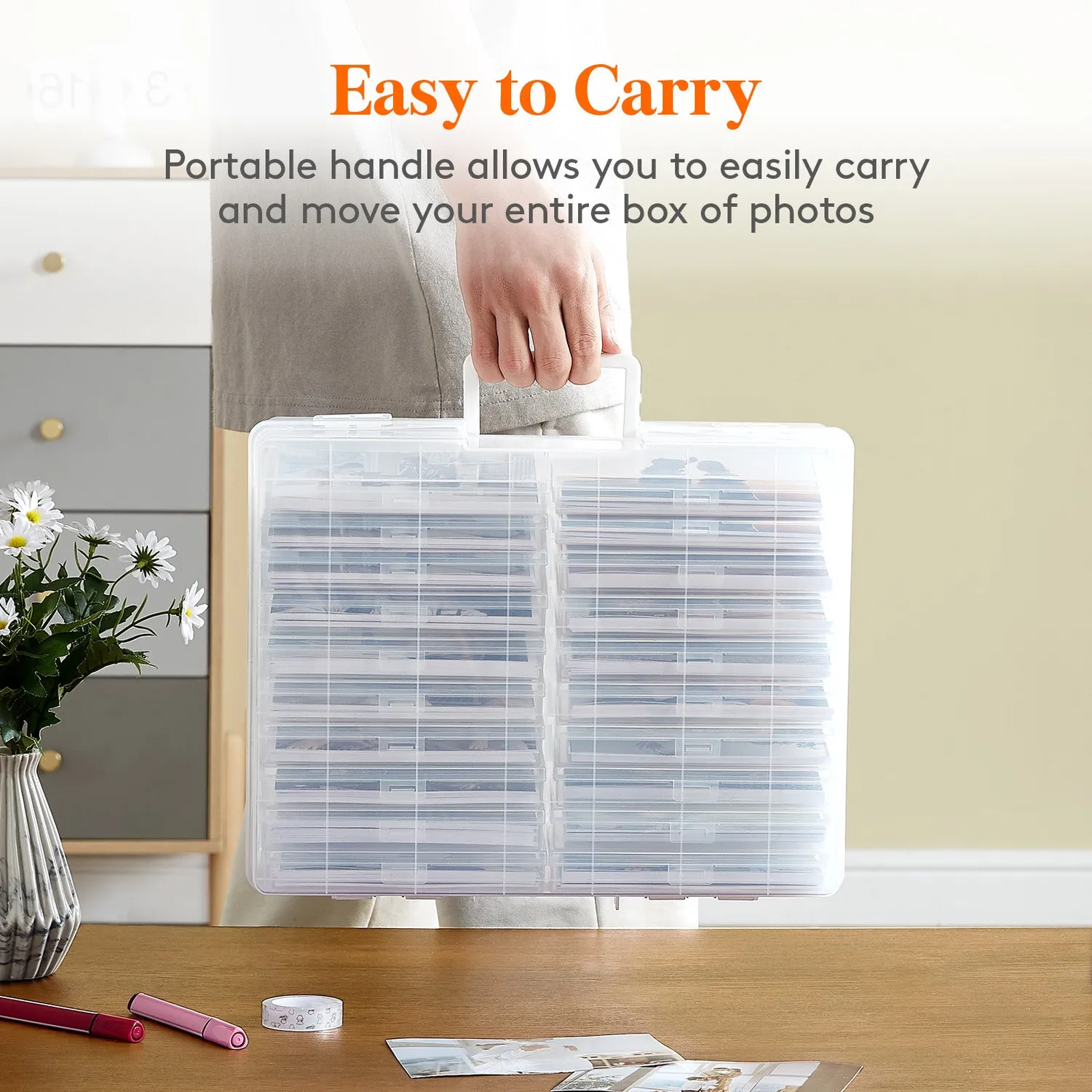 Lifewit Foto Aufbewahrungsbox 20 Fächer für 10x15