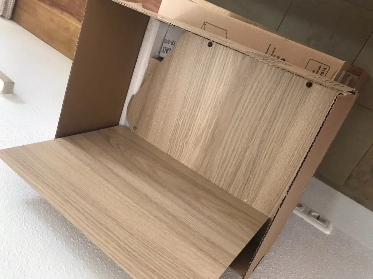 Iris Ohyama Zwinger mit Tür Holzbox braun stapelbar