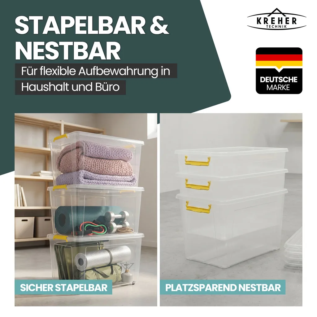 Kreher Simple Store Aufbewahrungsbox 145L transparent