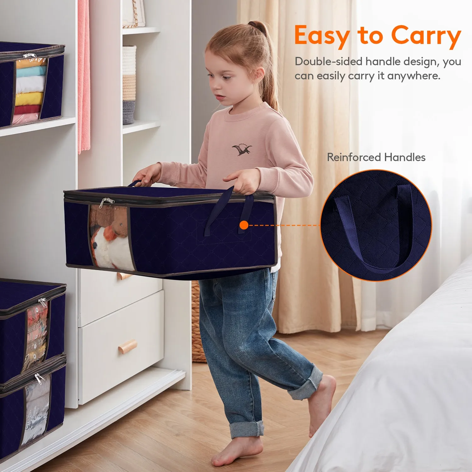 Lifewit Aufbewahrungstasche 35L 6er mit Deckel