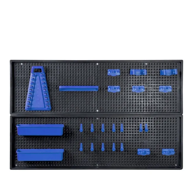 Kreher Werkzeuglochwand Kunststoff 80x50 cm Blau 2er Set
