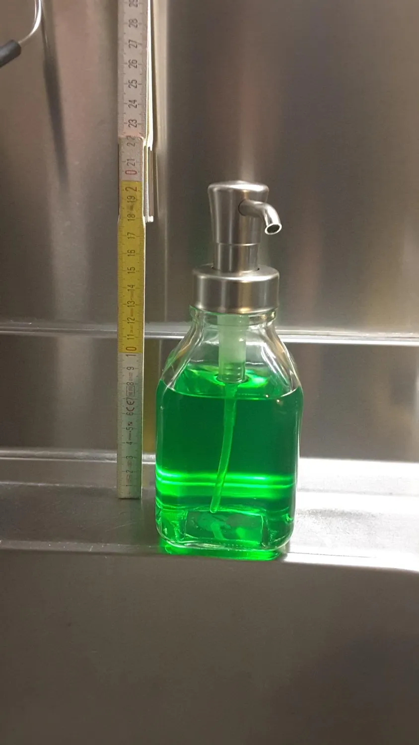 M Design Seifenspender Glas Transparent Messing 540 ml 2er-Set