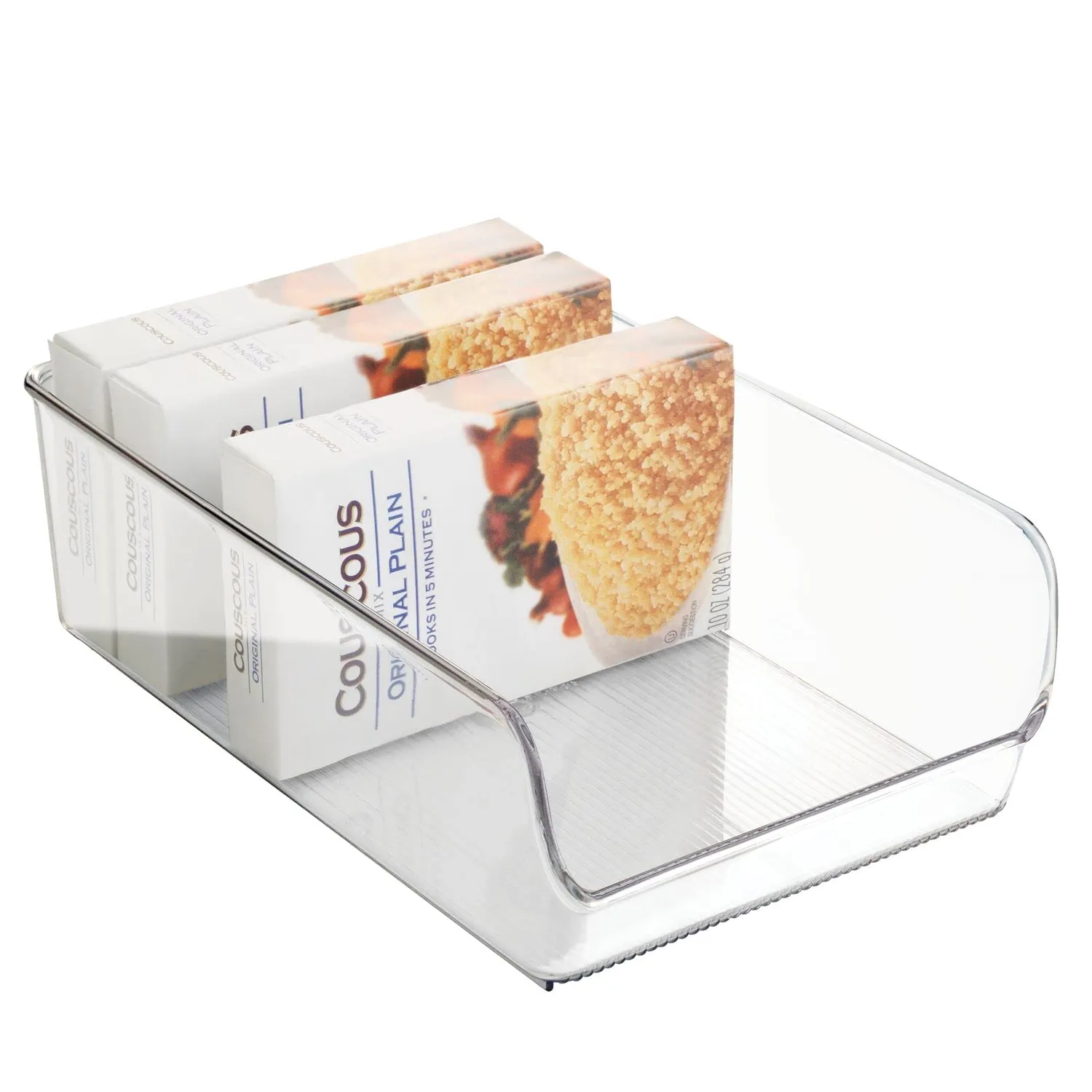 mDesign Aufbewahrungsbox groß 4er-Set transparent Küche