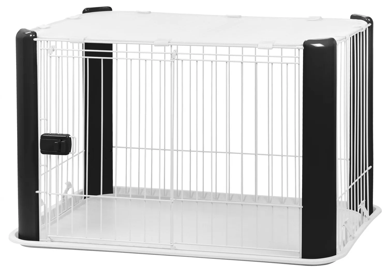 Iris Ohyama CLS-960 Welpenauslauf grau mit Dach 92x63x60
