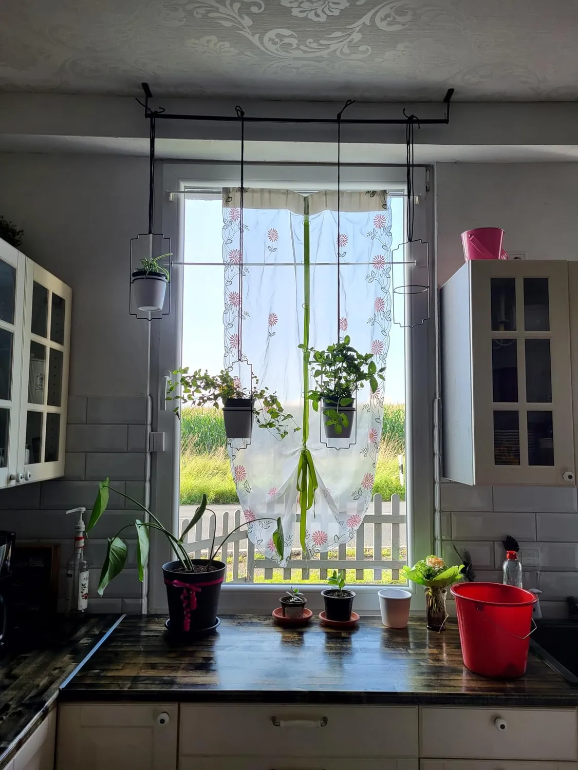 BOMCLAP Hängeblumentopf 4er Set schwarz Melamin