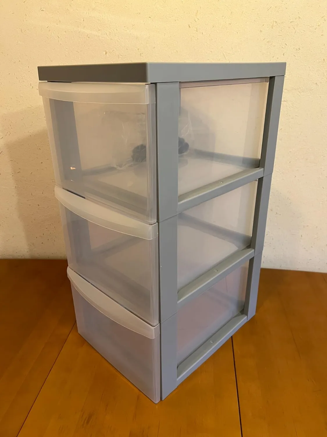 Iris Ohyama A4 Drawer DC-303 Rollcontainer Grau 3x15L