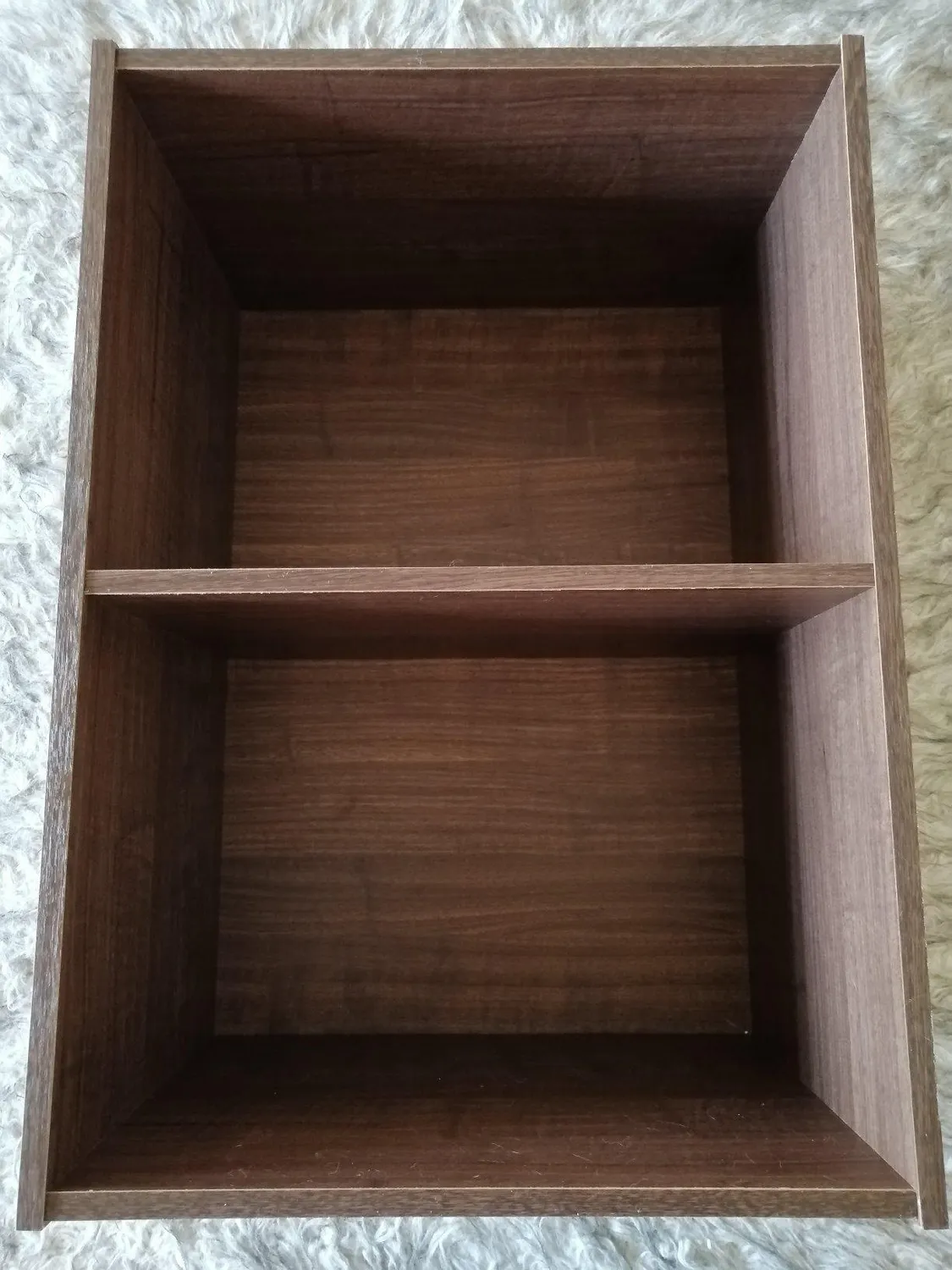 Iris Ohyama 2 Würfel Bücherregal braun 40cm offen platzsparend