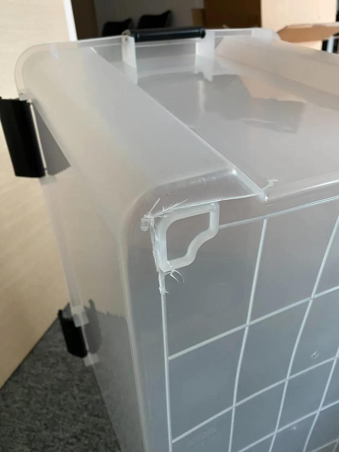 Iris Ohyama AT-LD Aufbewahrungsbox 70L Schwarz 3er