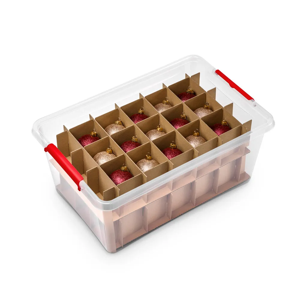 Kreher X-Mas Box Aufbewahrungsbox 40 Liter mit Deckel