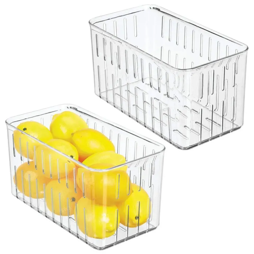 M Design Kühlschrankbox 2er-Set durchsichtig ohne Deckel