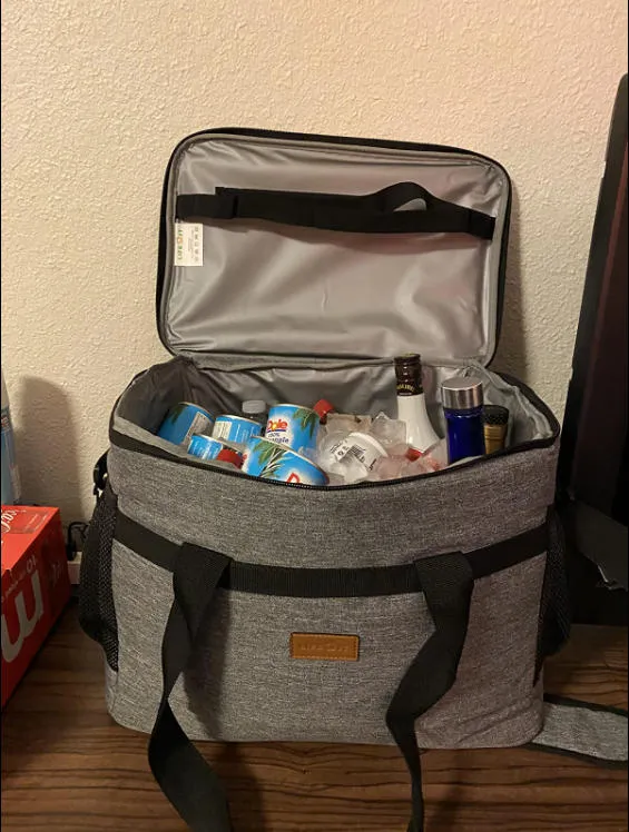 Lifewit Large Lunch Cooler Kühltasche 30L Grau isoliert