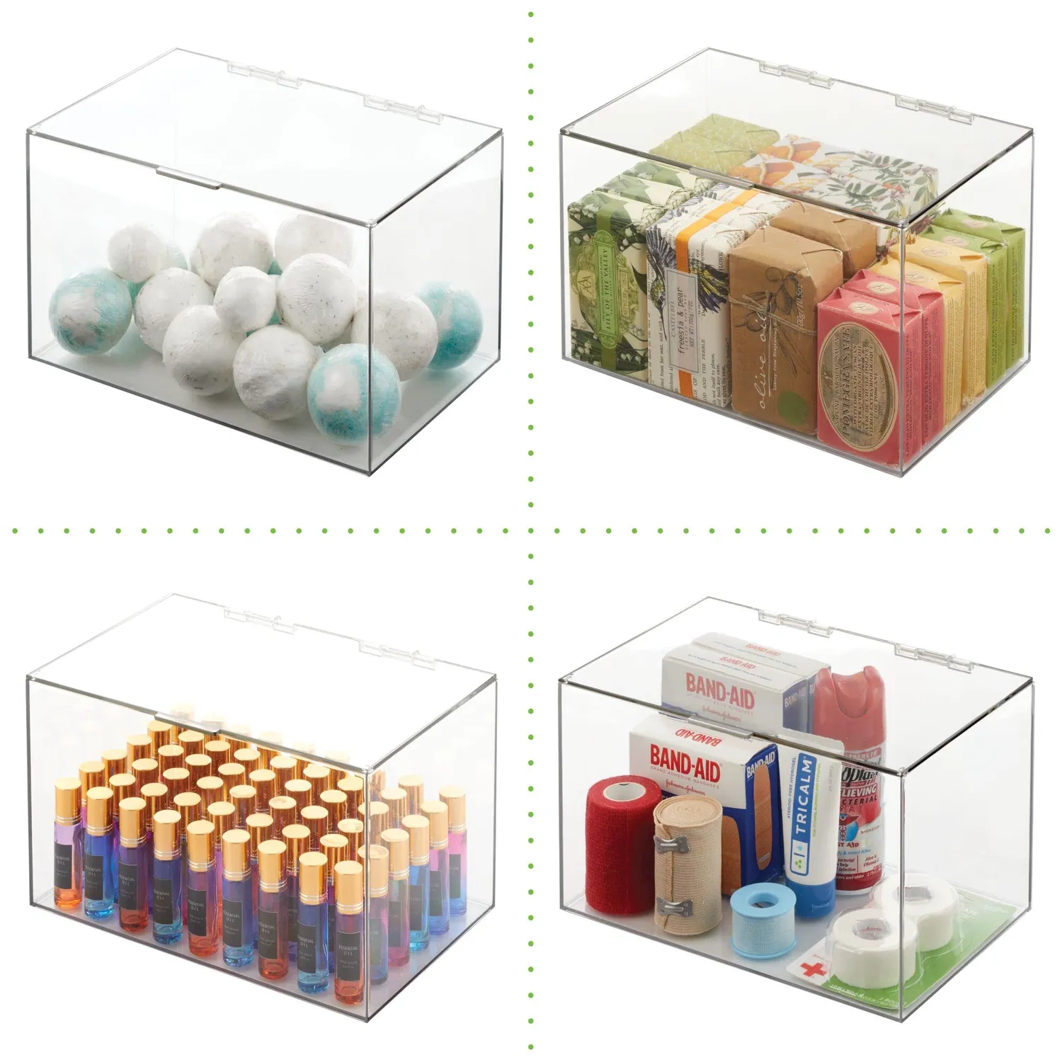 mDesign Kosmetik Organizer Box durchsichtig 1er