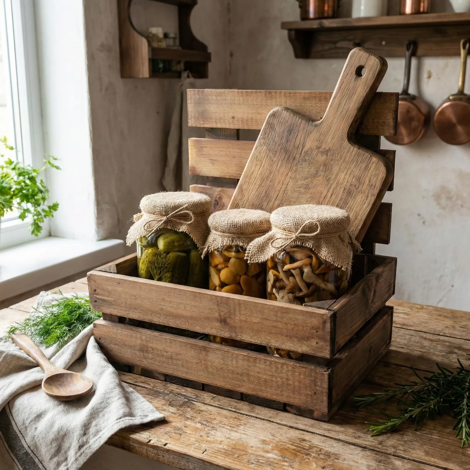 GoodFreshDecor Holzkiste Rankhilfe 30x20x30 Kiefer braun Blumenkasten