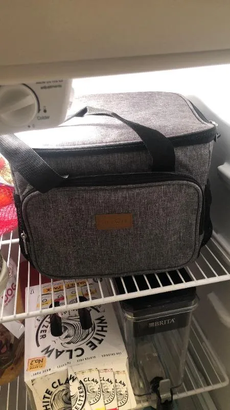 Lifewit Kühltasche 15L Grau Groß Isolierte Picknicktasche