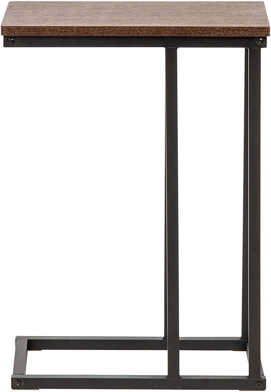 Iris Ohyama SDT-L Beistelltisch braun C-Tisch für Sofa Laptop