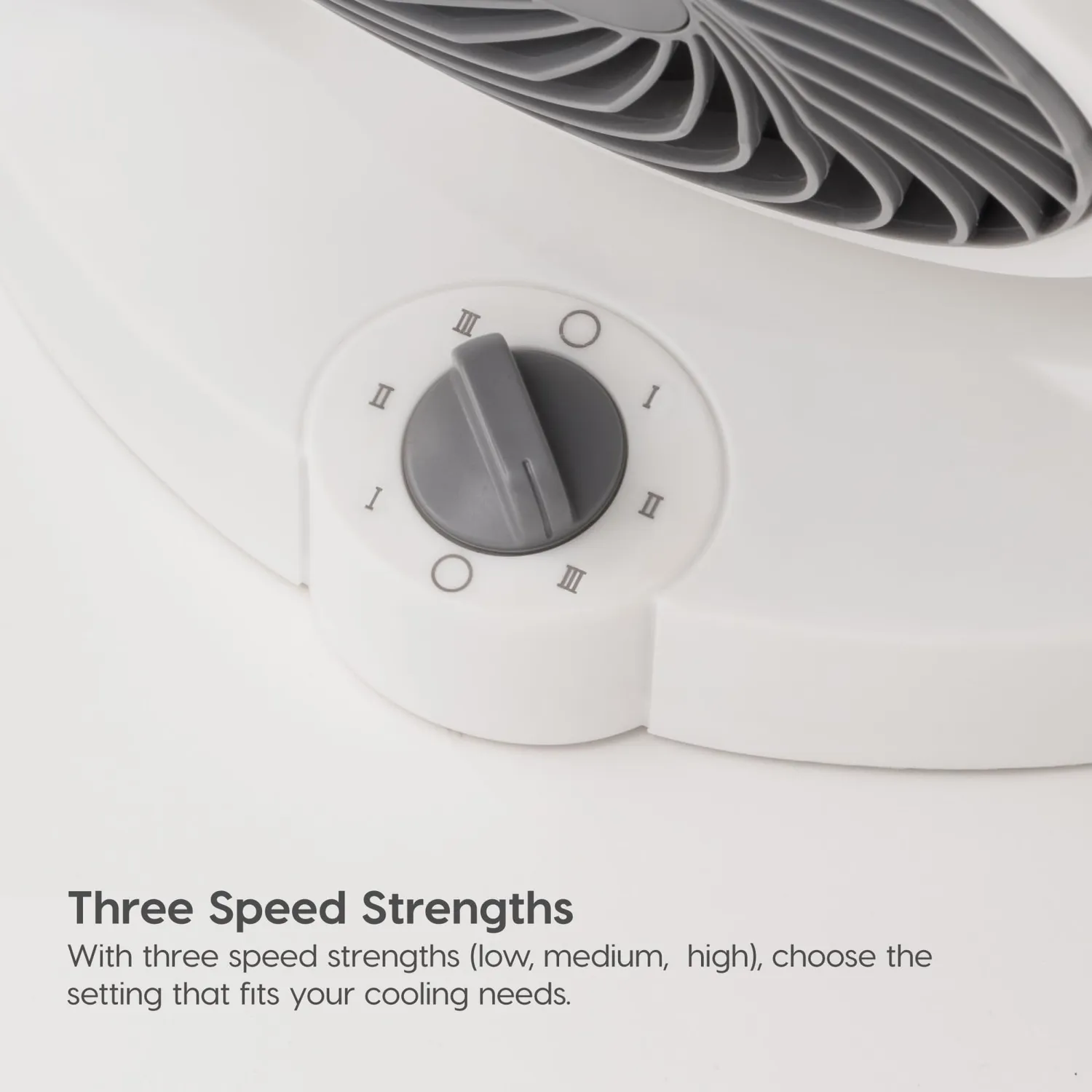 Iris Ohyama Woozoo PCF-HD18N Tischventilator Weiß 23 m²