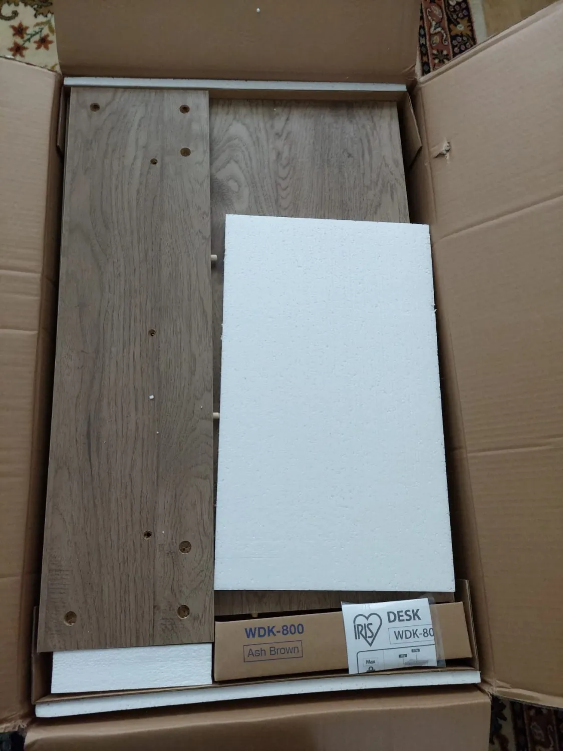 Iris Ohyama WDK-800 Schreibtisch 80x50 Holz mit Regal
