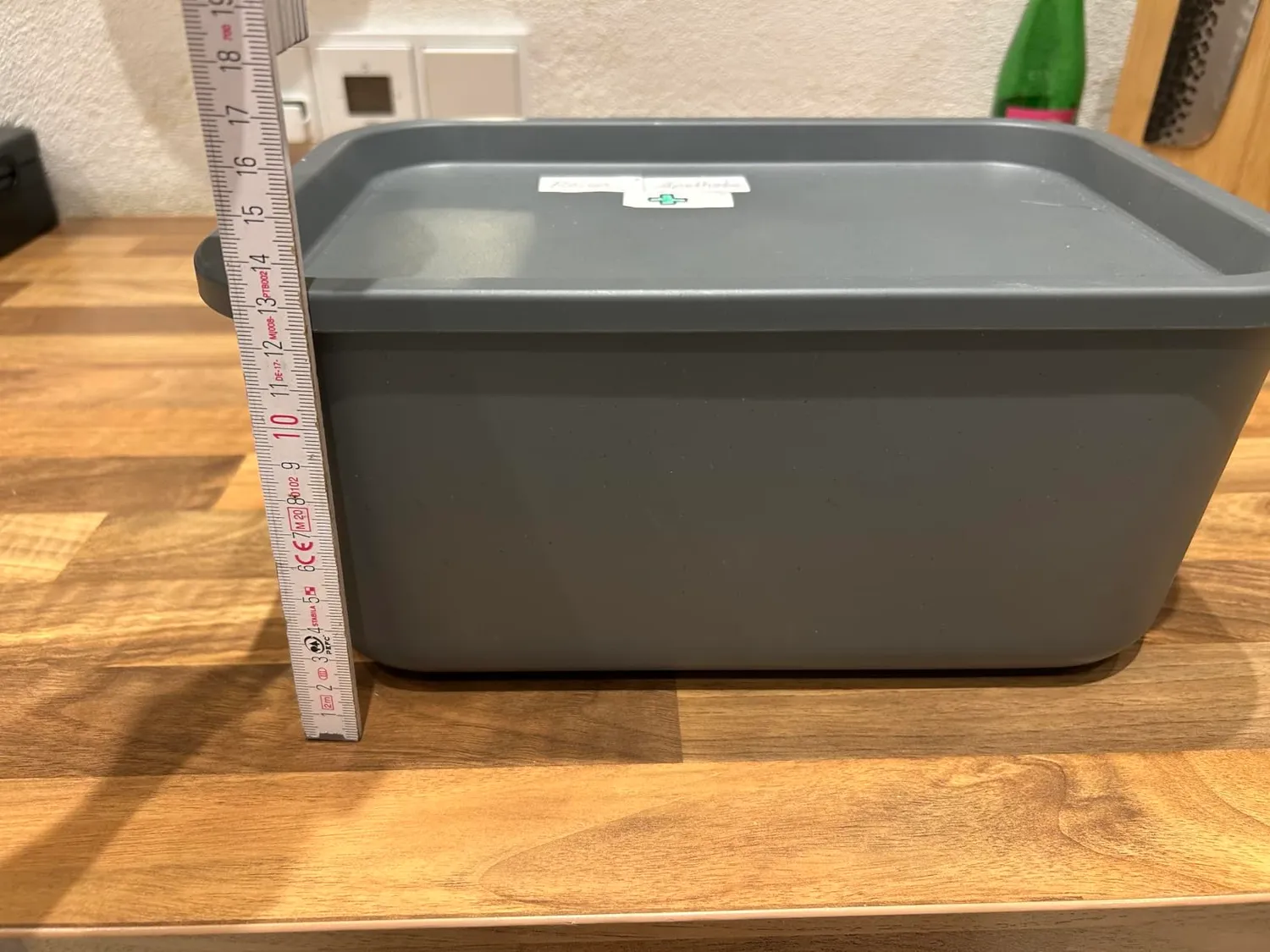 Iris Ohyama SNL-MD Aufbewahrungsbox Grau 22L 3er-Set mit Deckel