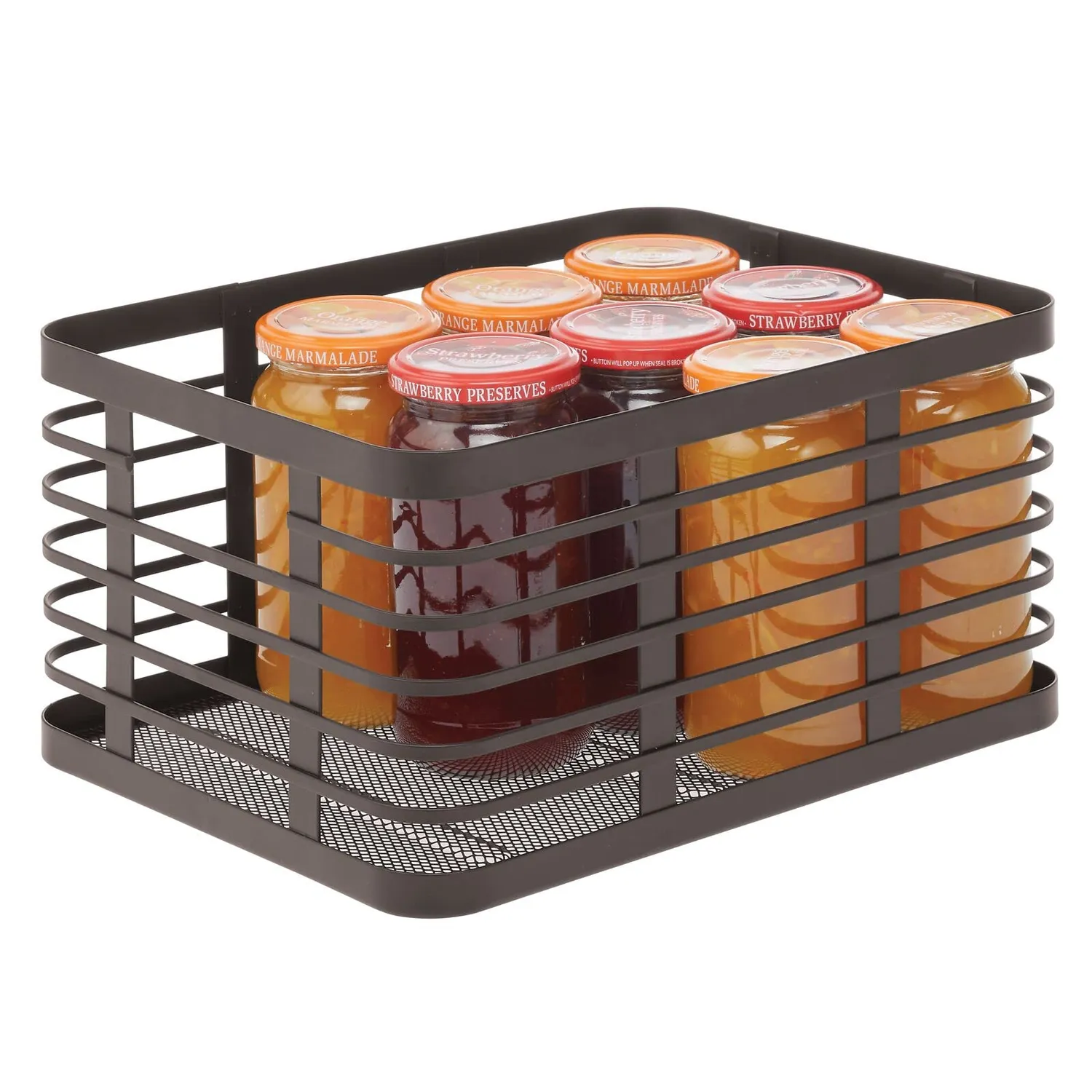 mDesign Allzweckkorb Draht Bronze 6er-Set