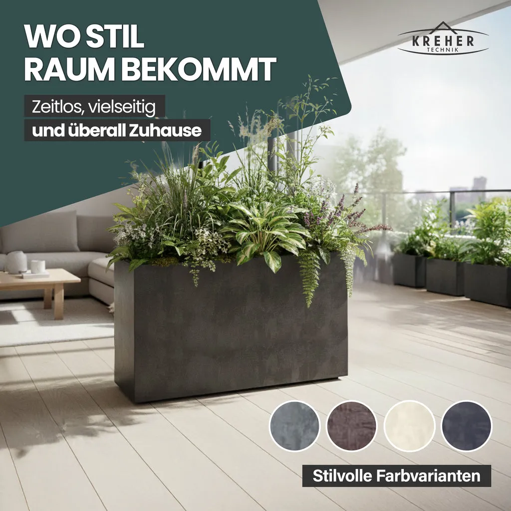 Kreher Millennium Fence Pflanzkasten Anthrazit 93 L