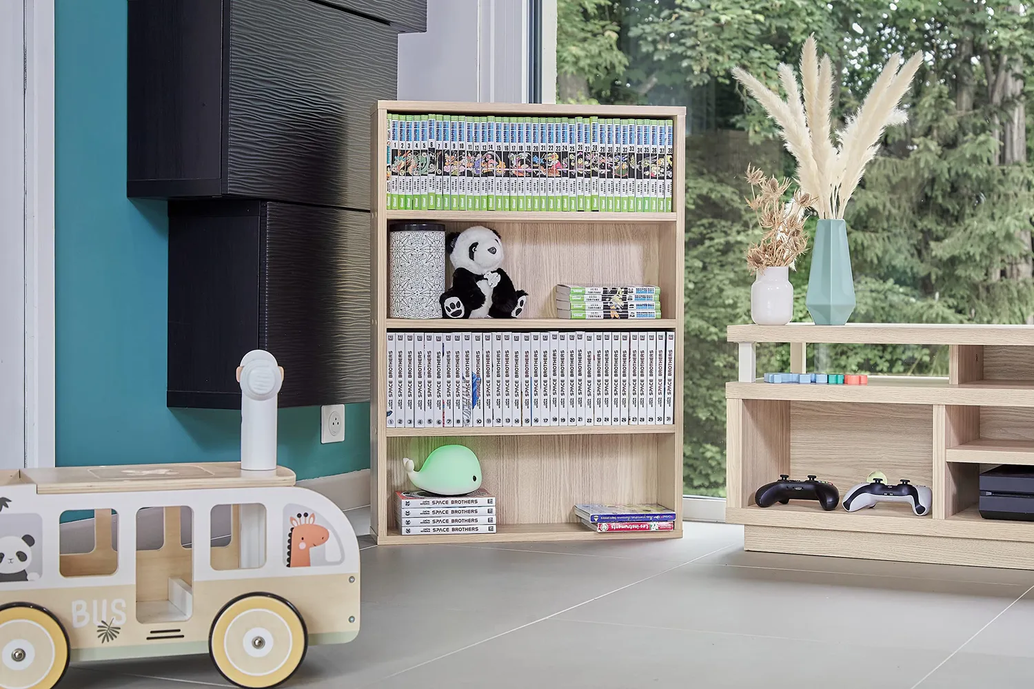 Iris Ohyama CORK-8460 Bücherregal Hellbraun 4 Fächer