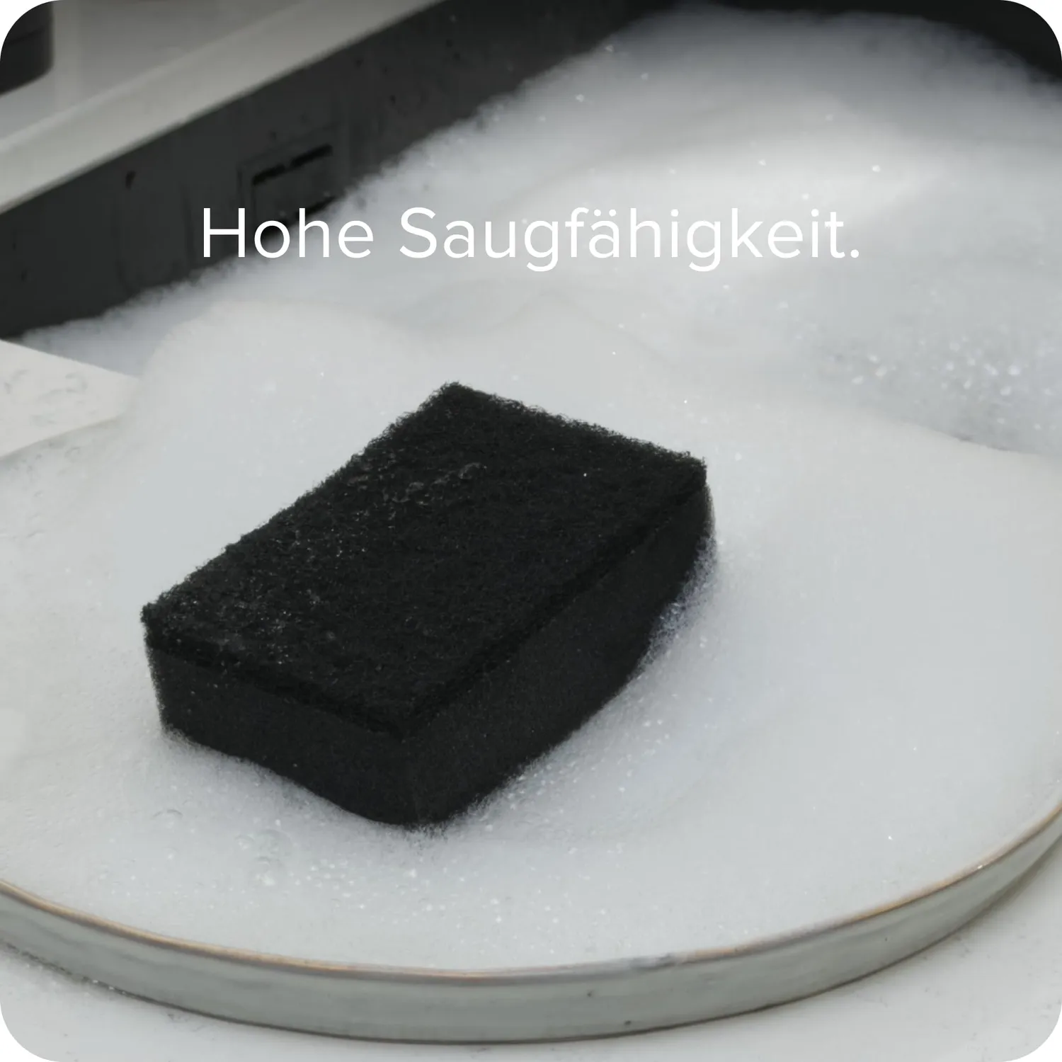Black SVAMP Küchenschwamm 12 Stück schwarz PU-Schaum