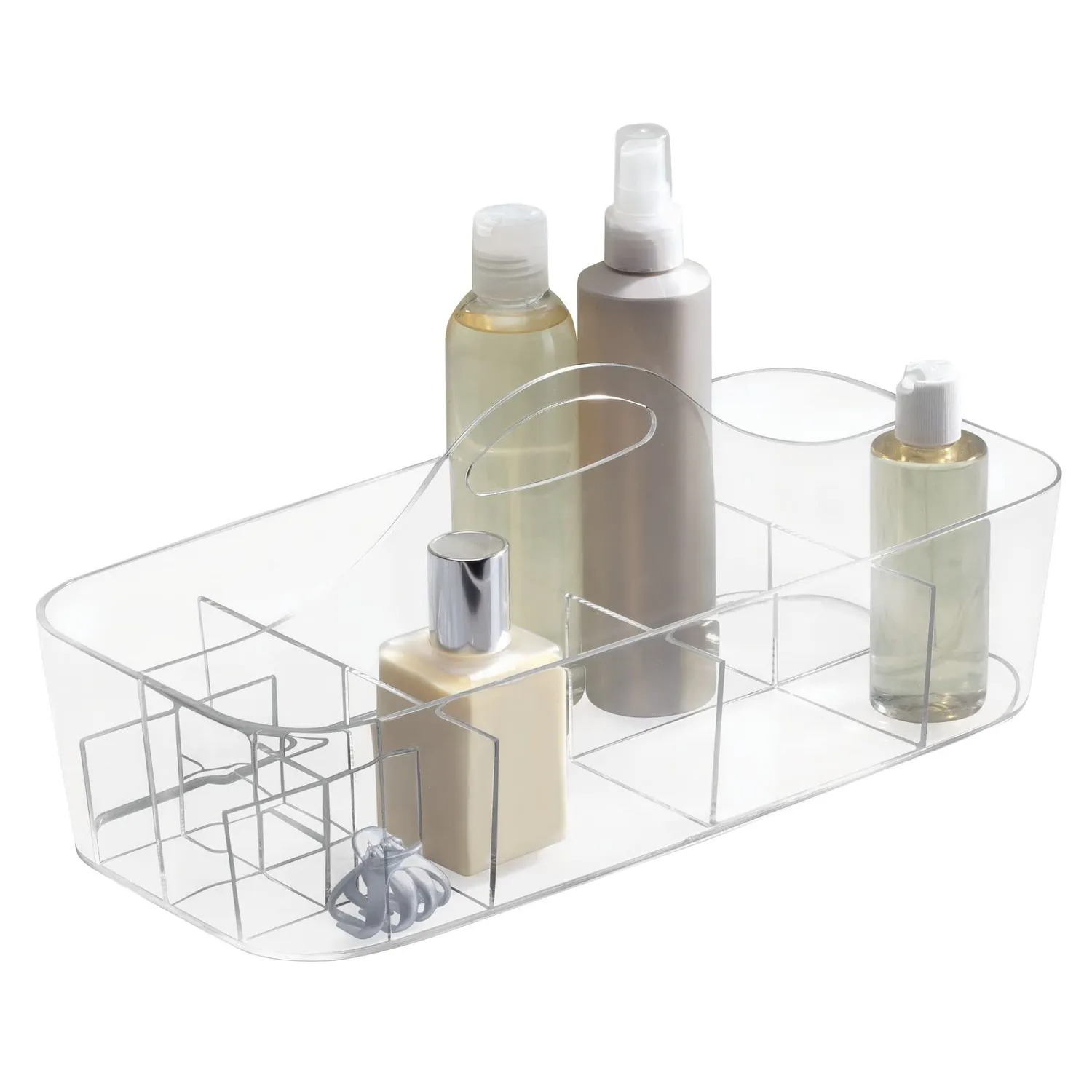 mDesign Kosmetikkorb 11 Fächer Transparent
