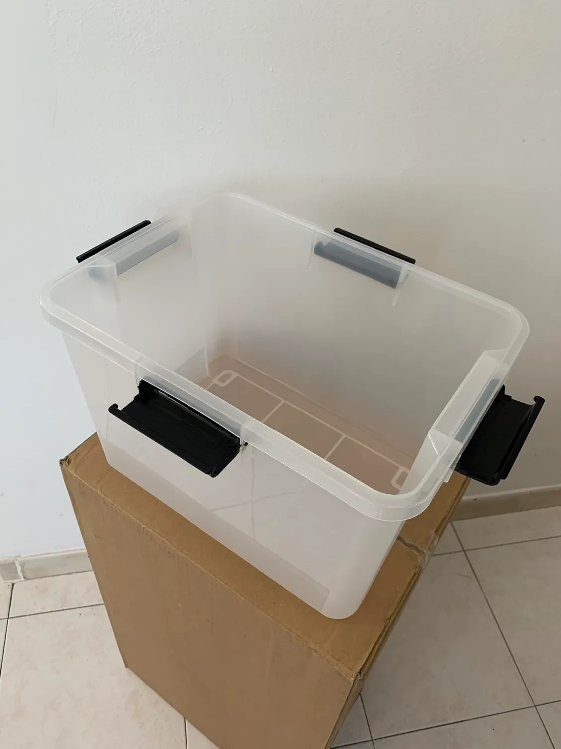 Iris Ohyama AT-L Aufbewahrungsboxen 50L 2er-Set Schwarz