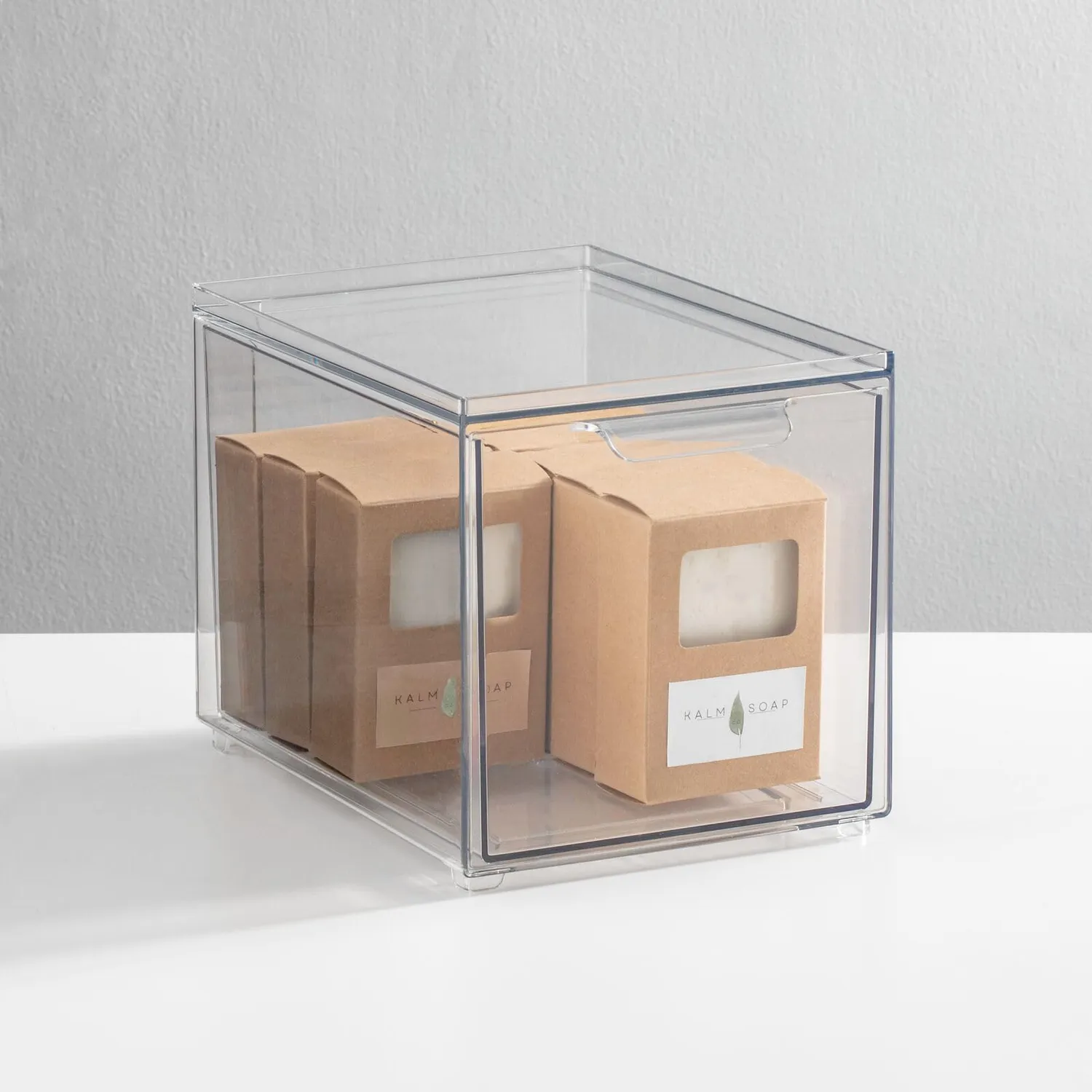 mDesign Kosmetikorganizer Schubladenbox 2er-Set transparent