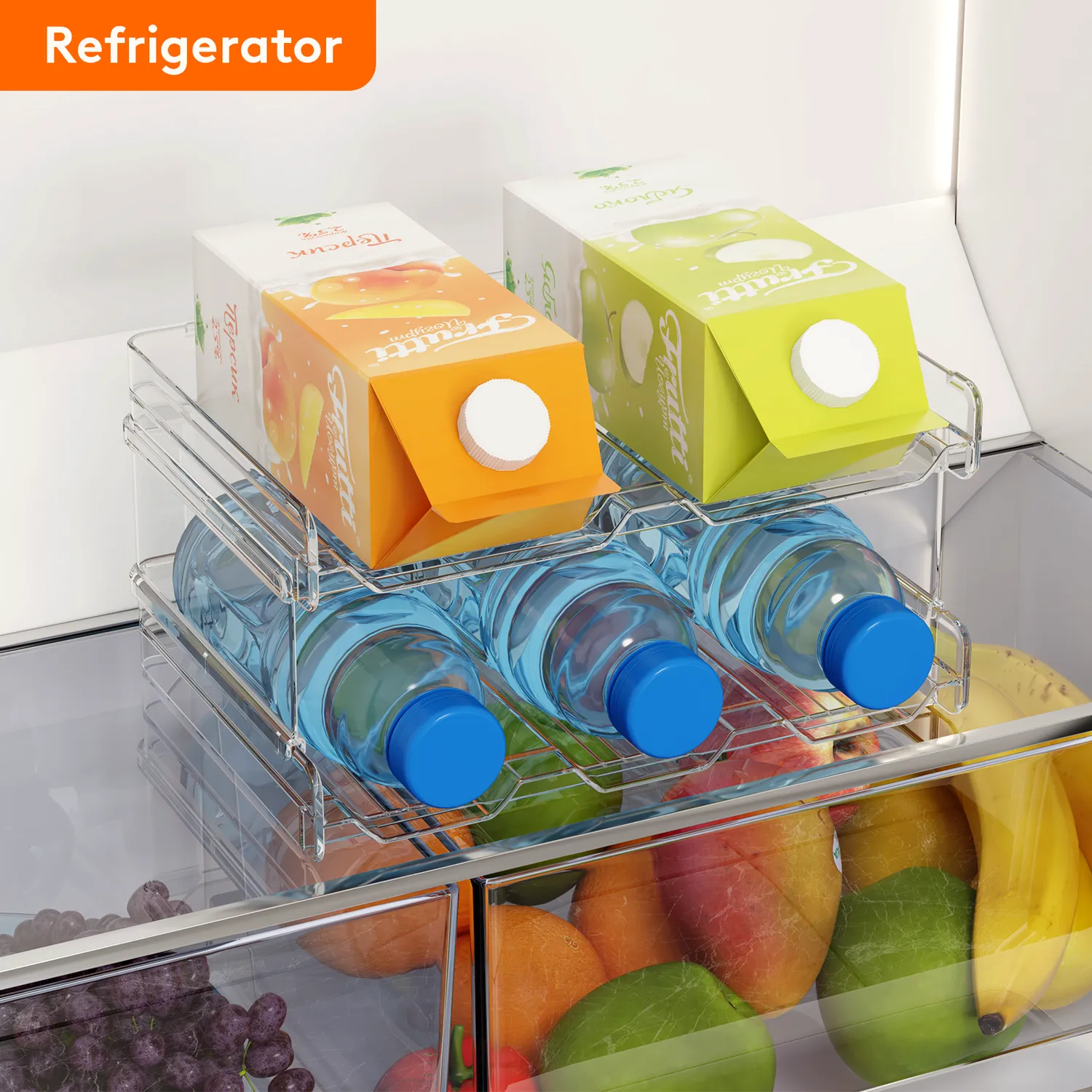 Lifewit Flaschenhalter stapelbar für 11 Flaschen PET