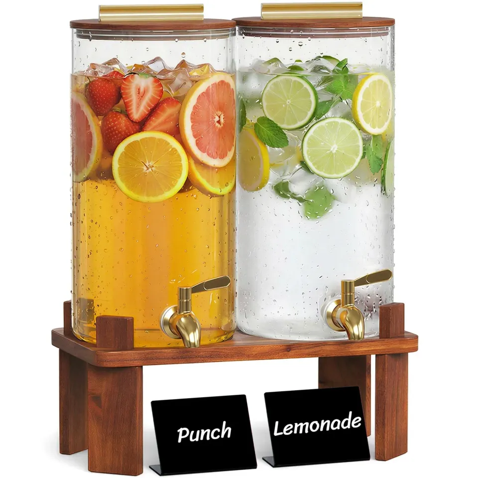 Lifewit Getränkespender Glas 5,7 L mit Ständer