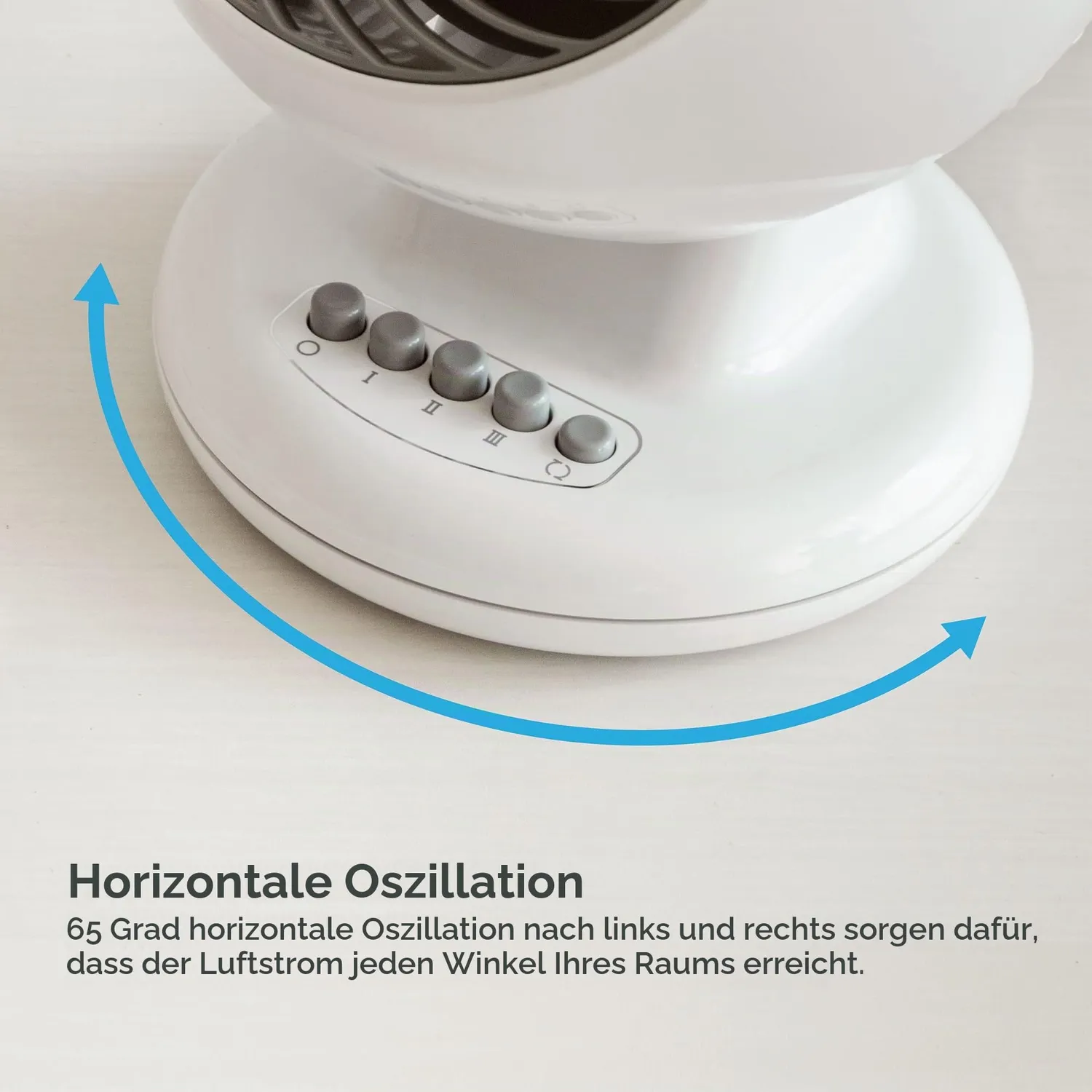 Iris Ohyama Woozoo PCF-M15 Tischventilator schwarz leise