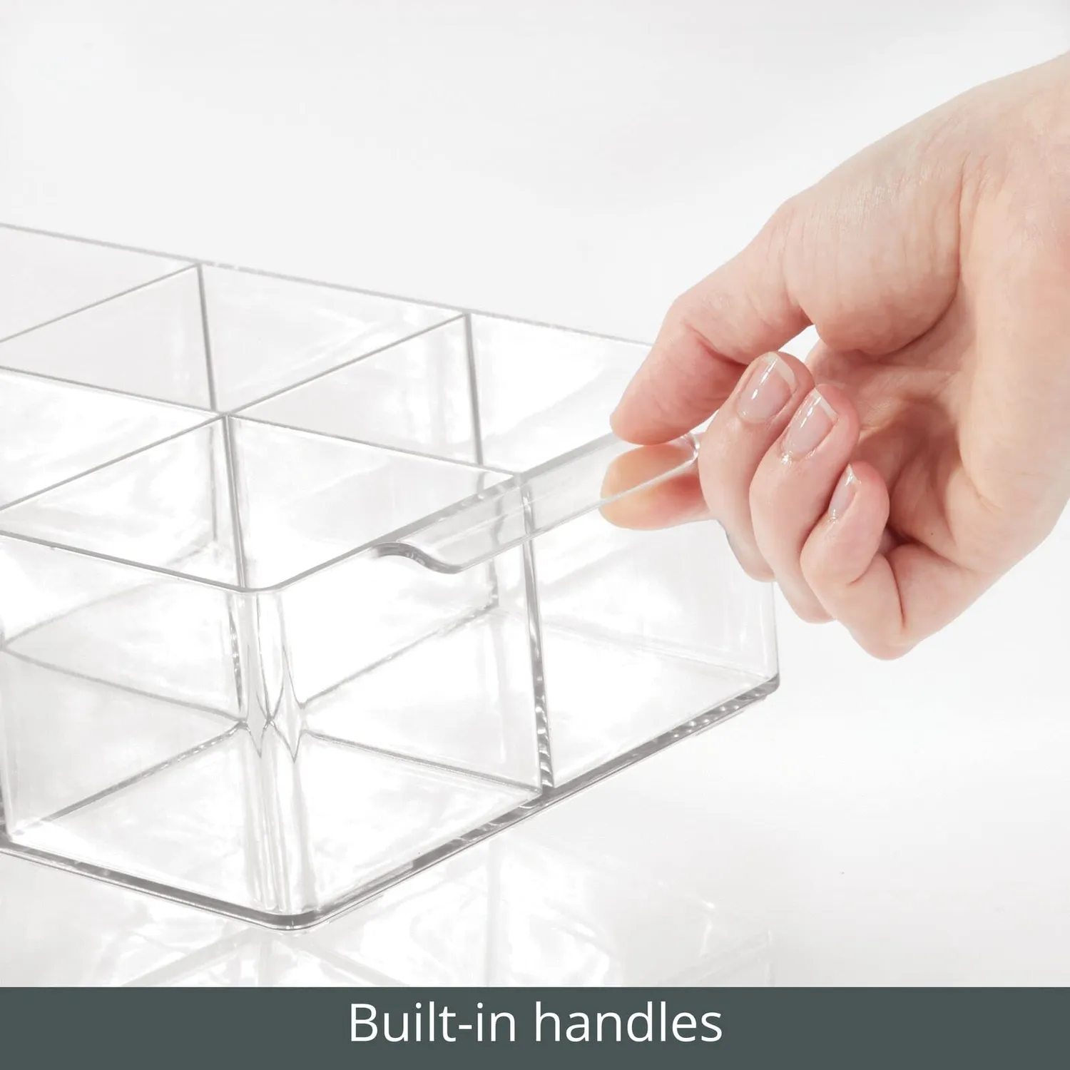 mDesign Kosmetik Organizer Box 8 Fächer durchsichtig