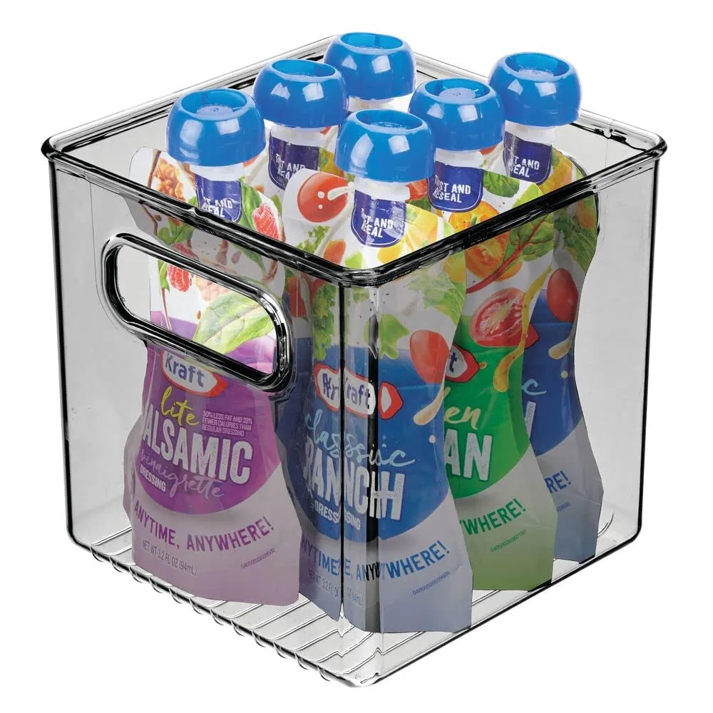 mDesign Aufbewahrungsbox Kühlschrankbox 2er-Set transparent BPA-frei