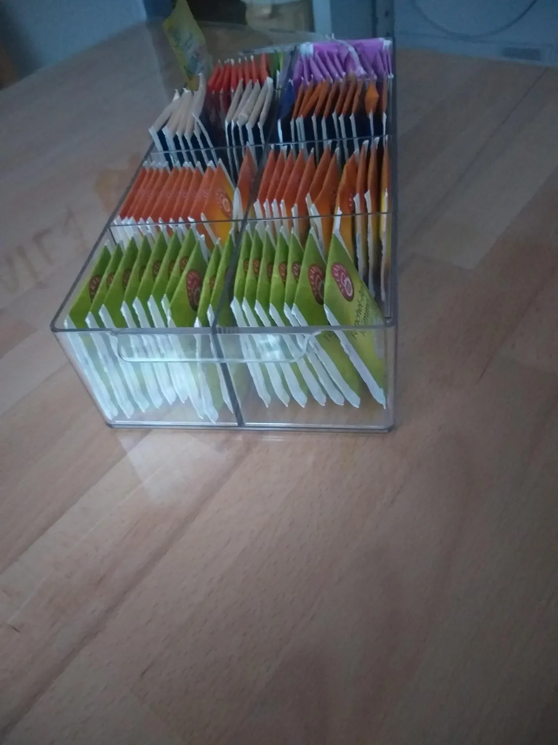 mDesign Küchen Organizer 2er Set durchsichtig 8 Fächer