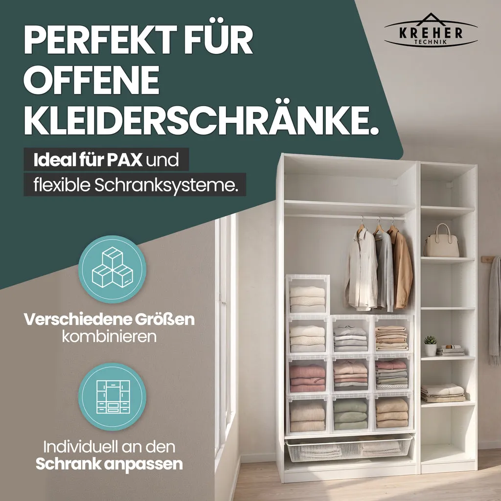 Kreher Schubladenbox Bundle 3tlg XL52 XXL52 transparent