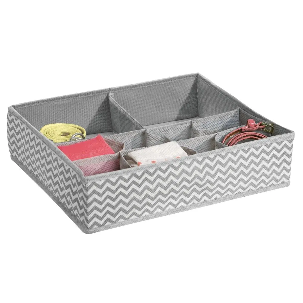 mDesign Kleiderschrank Organizer Stoff 4er-Set taupe