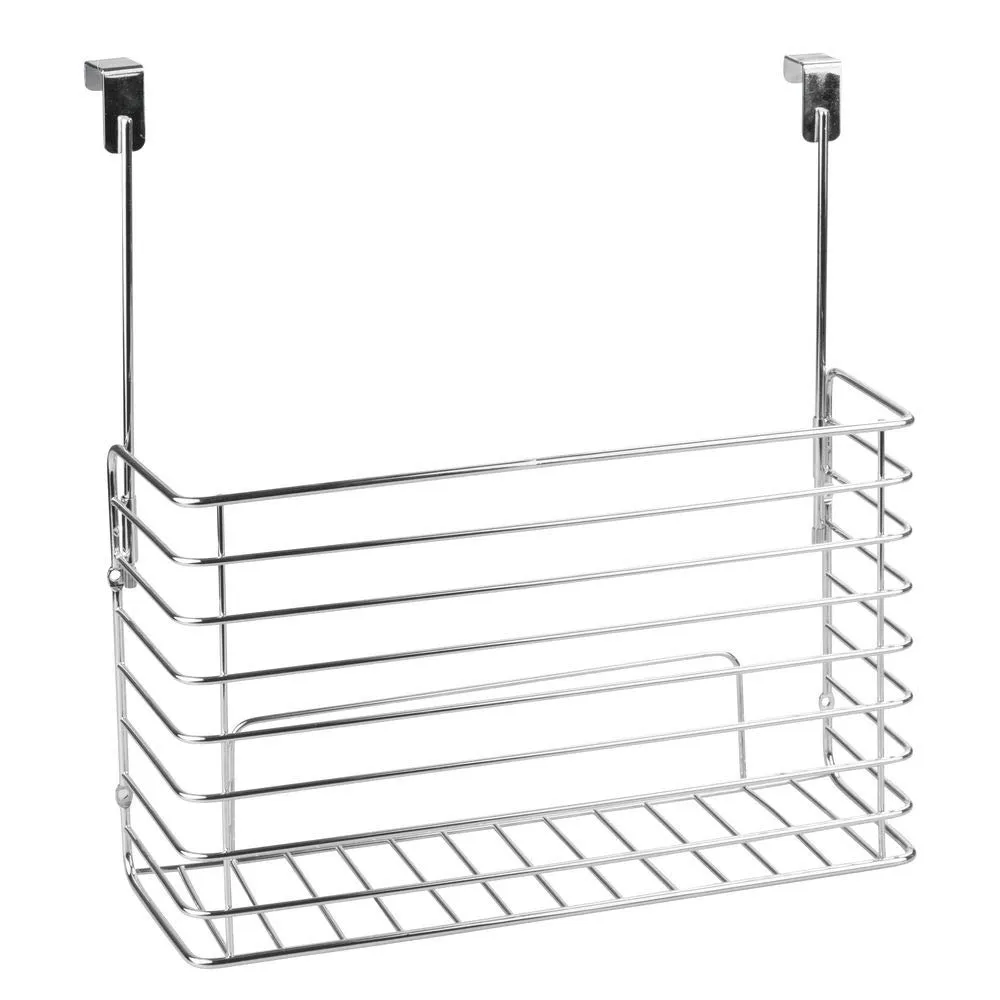 mDesign Küchenregal Hängeregal chrom 2er Set schmal