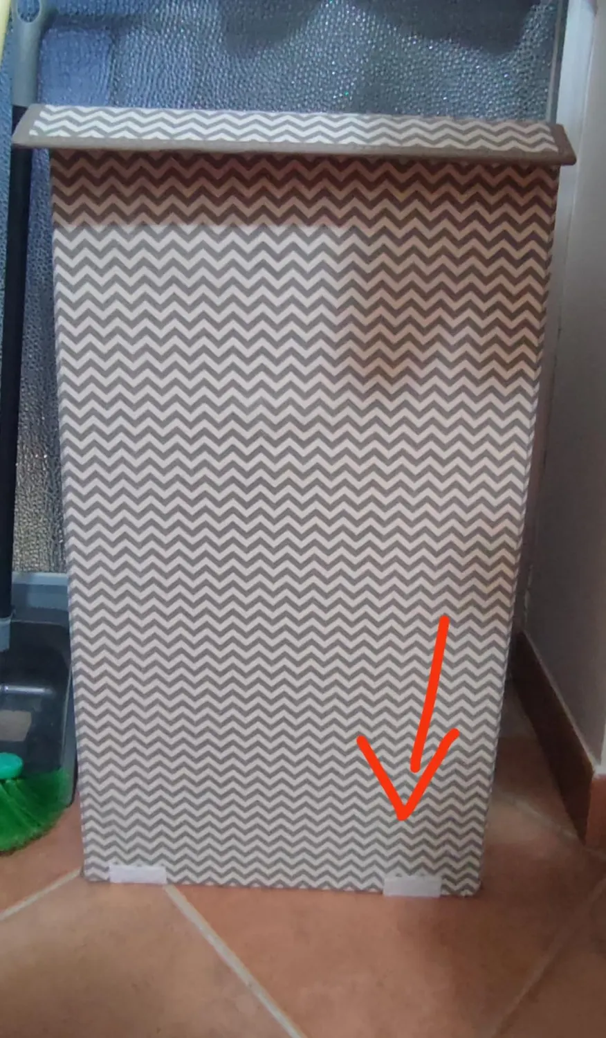 M Design Wäschetruhe mit Deckel dunkelbraun Jute