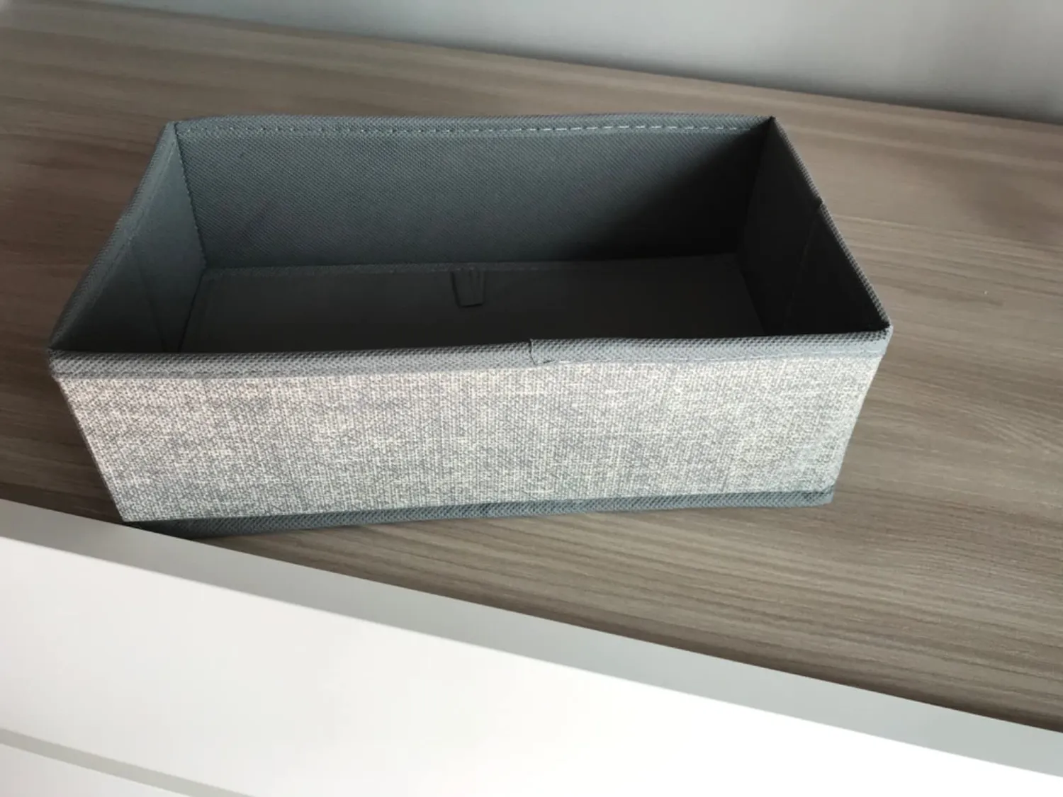 mDesign Stoffbox 2er-Set grau für Schrank Babykleidung
